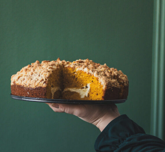 Dýňový koláč s cream cheese a drobenkou